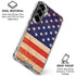 Distressed American Flag Galaxy S26 Clear Case