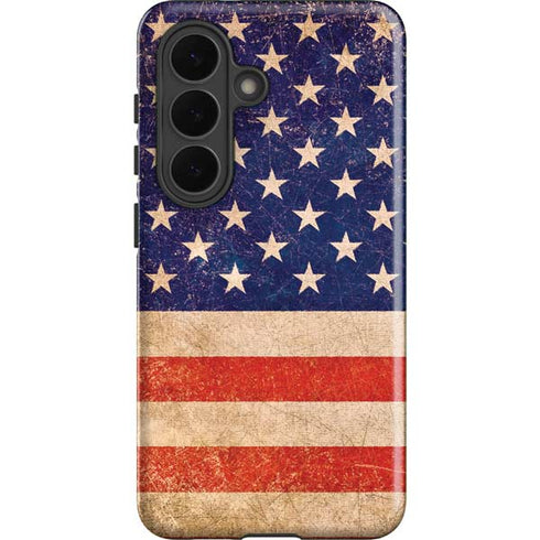 Distressed American Flag Galaxy S26 Plus Impact Case