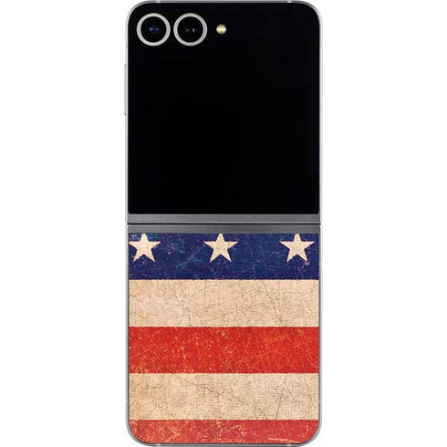 Distressed American Flag Galaxy Z Flip6 Skin