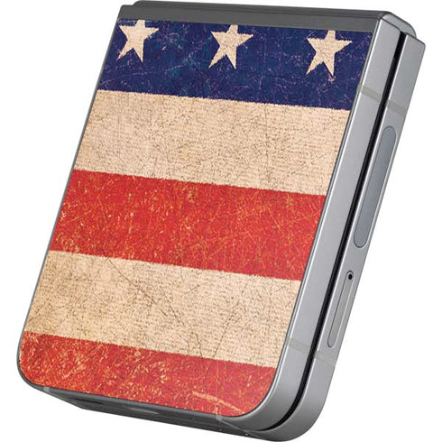 Distressed American Flag Galaxy Z Flip6 Skin