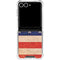 Distressed American Flag Galaxy Z Flip7 Clear Case