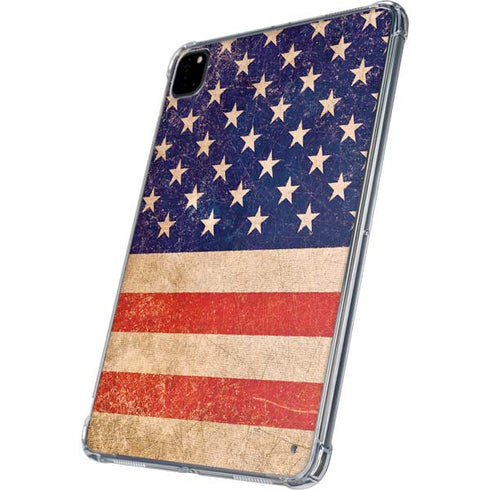Distressed American Flag iPad Pro 11in (2024) Clear Case