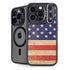 Distressed American Flag iPhone 14 Pro Max Kickstand Case