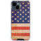 Distressed American Flag iPhone 15 Clear Case
