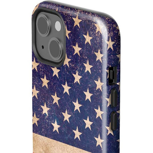 Distressed American Flag iPhone 15 Impact Case