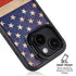 Distressed American Flag iPhone 15 Plus Kickstand Case