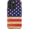 Distressed American Flag iPhone 15 Pro Impact Case