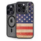 Distressed American Flag iPhone 15 Pro Kickstand Case