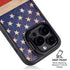 Distressed American Flag iPhone 15 Pro Kickstand Case