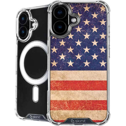 Distressed American Flag iPhone 16 MagSafe Case