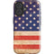 Distressed American Flag iPhone 16 Plus Impact Case