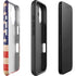 Distressed American Flag iPhone 16 Plus Impact Case