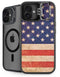 Distressed American Flag iPhone 16 Plus Kickstand Case