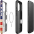Distressed American Flag iPhone 16 Pro Max Magsafe Impact Case