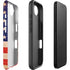 Distressed American Flag iPhone 16e Impact Case