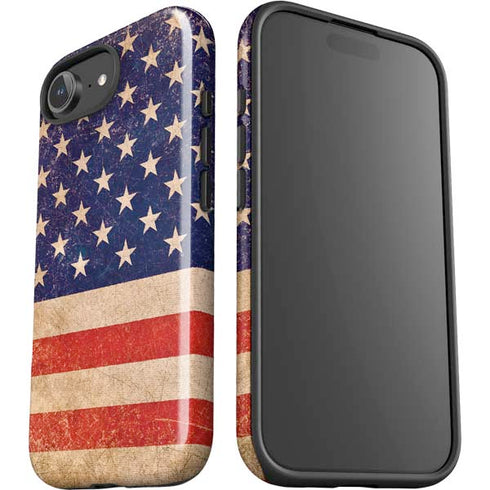 Distressed American Flag iPhone 16e Impact Case