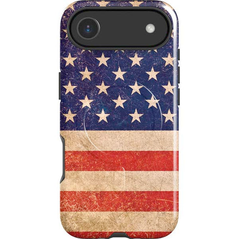 Distressed American Flag iPhone 17 Air Magsafe Impact Case