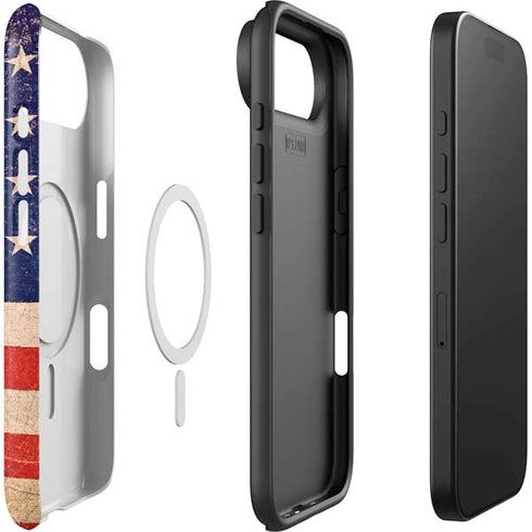 Distressed American Flag iPhone 17 Air Magsafe Impact Case
