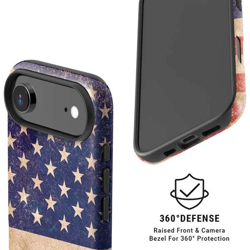 Distressed American Flag iPhone 17 Air Magsafe Impact Case