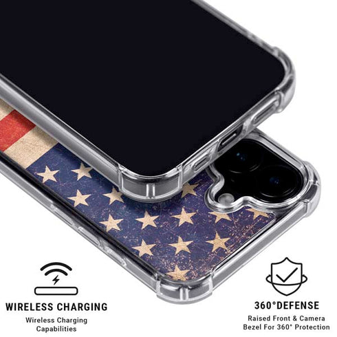 Distressed American Flag iPhone 17 MagSafe Case