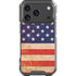 Distressed American Flag iPhone 17 Pro Clear Case