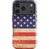 Distressed American Flag iPhone 17 Pro Impact Case
