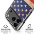 Distressed American Flag iPhone 17 Pro Max Clear Case