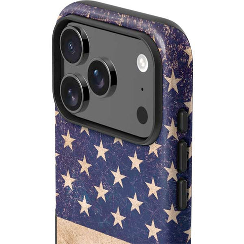 Distressed American Flag iPhone 17 Pro Max Impact Case