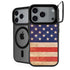 Distressed American Flag iPhone 17 Pro Max Kickstand Case