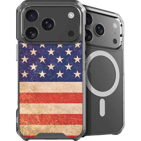 Distressed American Flag iPhone 18 Pro MagSafe Case