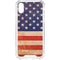 Distressed American Flag iPhone XS Clear Case