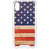 Distressed American Flag iPhone XS Clear Case