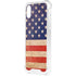 Distressed American Flag iPhone XS Clear Case