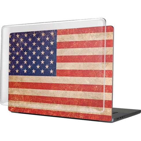 Distressed American Flag MacBook Cases