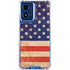 Distressed American Flag Moto G 5G (2024) Clear Case