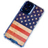 Distressed American Flag Moto G 5G (2024) Clear Case