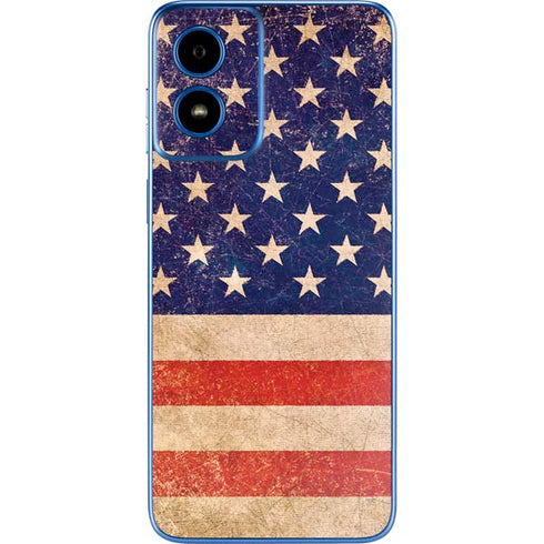 Distressed American Flag Moto G Play 4G (2024) Skin