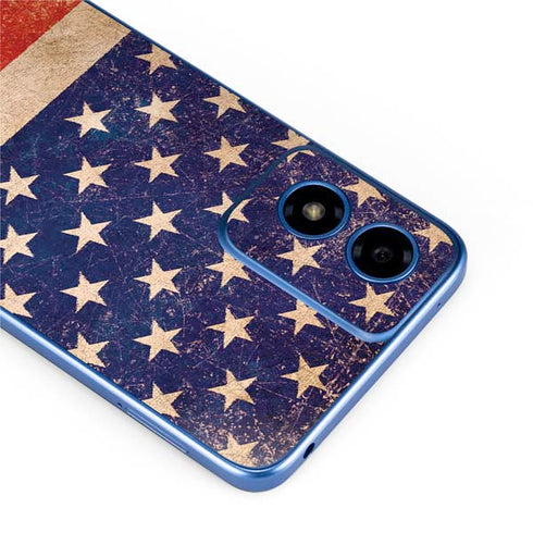 Distressed American Flag Moto G Play 4G (2024) Skin