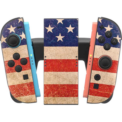 Distressed American Flag Nintendo Switch 2 (2025) Joy-Con Controller Skin