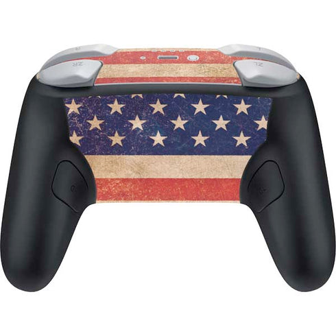 Distressed American Flag Nintendo Switch 2 (2025) Pro Controller Skin
