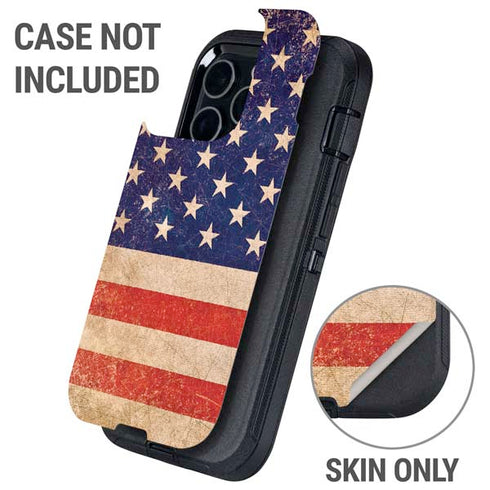 Distressed American Flag Otterbox Defender iPhone Skin