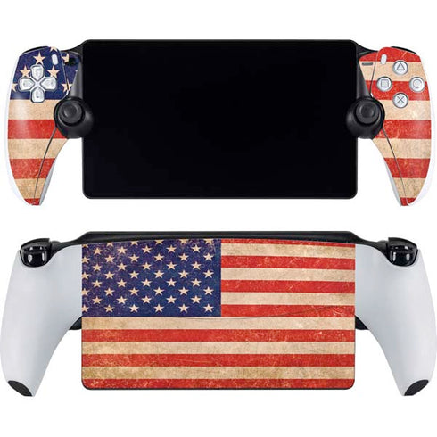 Distressed American Flag PlayStation Portal Remote Player Skin