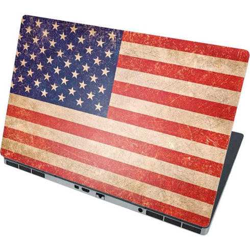 Distressed American Flag Dell Precision Skin