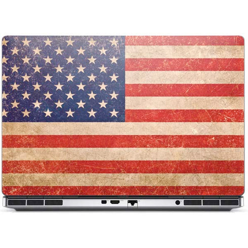 Distressed American Flag Dell Precision Skin