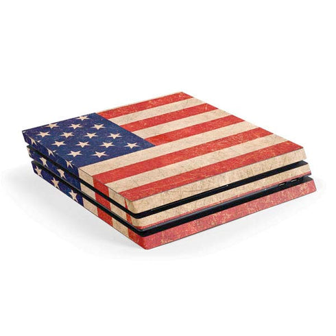 Distressed American Flag PlayStation PS4 Skins