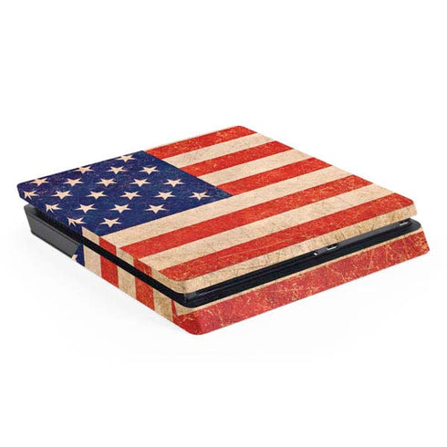 Distressed American Flag PlayStation PS4 Skins