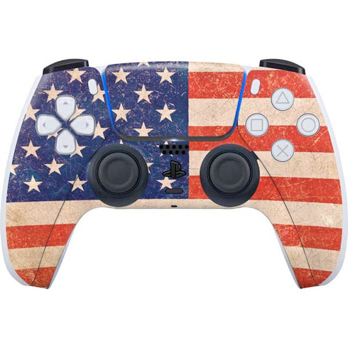 Distressed American Flag PlayStation PS5 Skins