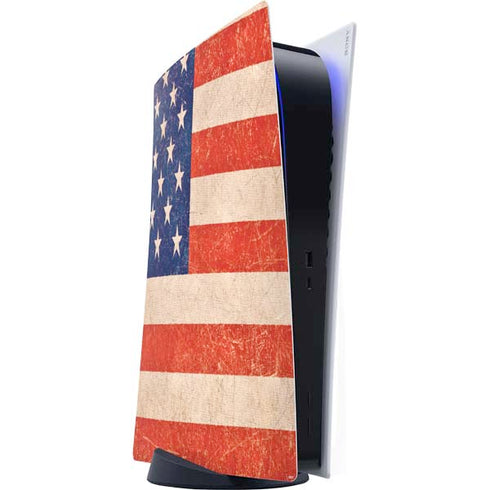 Distressed American Flag PlayStation PS5 Skins