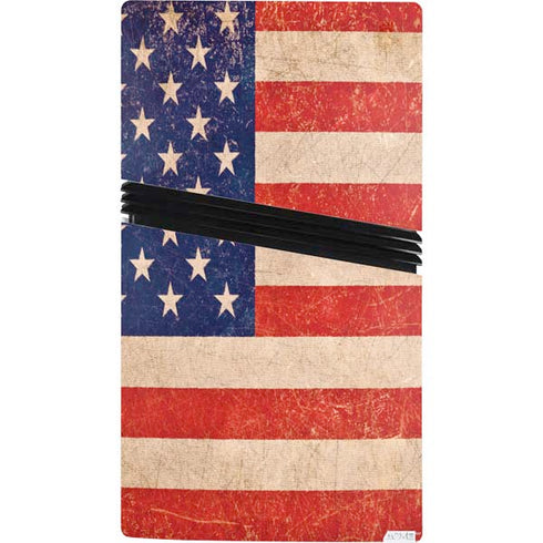 Distressed American Flag PS5 Pro Console Skin
