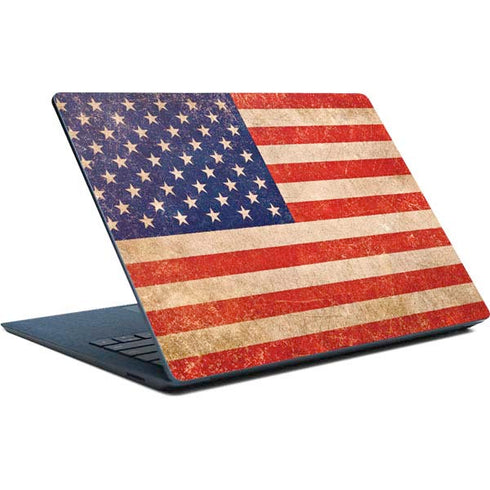 Distressed American Flag Surface Laptop Skin